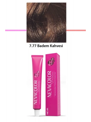 Premium 7.77 Badem Kahvesi - Kalıcı Krem Saç Boyası 50 g Tüp
