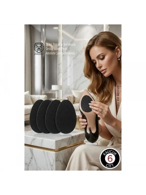 ® Premium Kauçuk Ayakkabı Kaydırmazı - Lüks Topuklu Koruyucu & Sessiz Adım Pedi 6 ÇİFT
