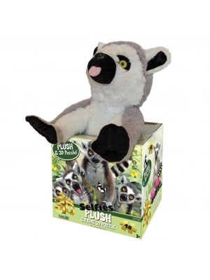 Prime 3D - Lemur Pelüş ve Selfie 48 Parça Puzzle 15801