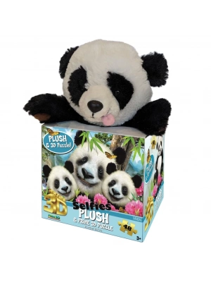 Prime 3D - Panda Pelüş ve Selfie 48 Parça Puzzle 15800