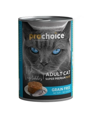 Pro Choice Adult Balık ve Sebzeli Yetişkin Konserve Kedi Maması 1 Adet 400 Gr