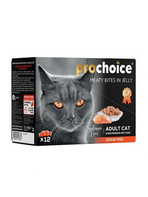 Pro Choice Somon ve Cigerli Family Pack Konserve Kedi Maması 1 Adet 12x85 Gr
