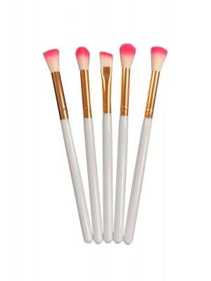 Profesyonel 5li Makyaj Fırça Seti Beyaz