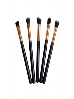 Profesyonel 5li Makyaj Fırça Seti Siyah