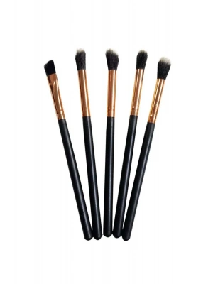 Profesyonel 5li Makyaj Fırça Seti Siyah