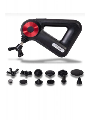 ® Profesyonel Derin Doku Masaj Tabancası - 12 Başlıklı Kas Gevşetici