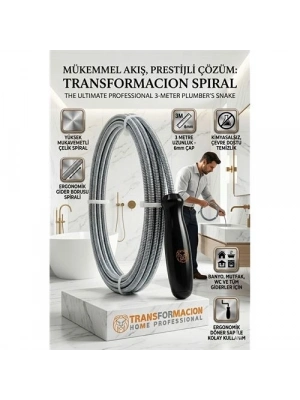 Profesyonel Gider Açıcı Spiral Çelik 3 Metre 723030