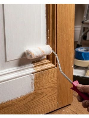 Profesyonel Mini Boya Rulosu 10 Cm Boya Fırça Seti 6 Yedek Rulo Hediyeli