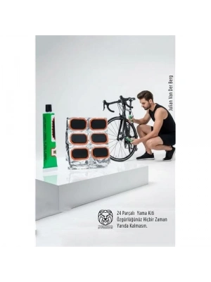 ®  Profesyonel Seri: 24 Parçalı Yüksek Mukavemetli Bisiklet Lastik Onarım ve Yol Yardım Kiti