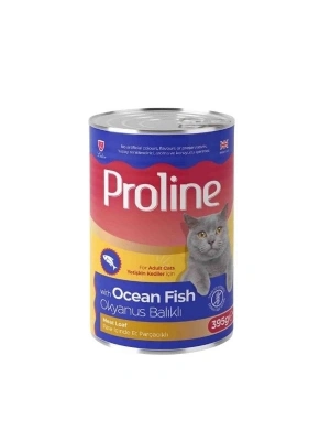 Proline Pate İçinde Et Parçacıklı Okyanus Balıklı Yetişkin Konserve Kedi Maması 1 Adet 395 Gr
