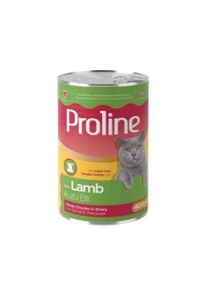 Proline Sos İçinde Et Parçacıklı Kuzu Etli Yetişkin Konserve Kedi Maması 1 Adet 400 Gr