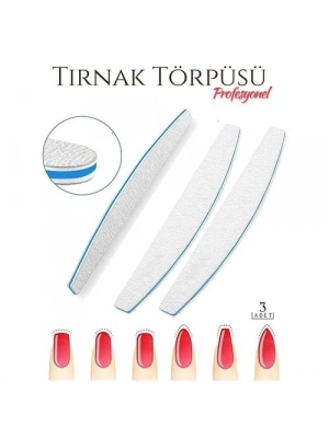 Protez Tırnak Törpüsü 100/180 Grid Profesyonel 3 Adet