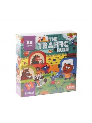 PRS 32702 The Traffic Rush Pre School Puzzle 12 Parça