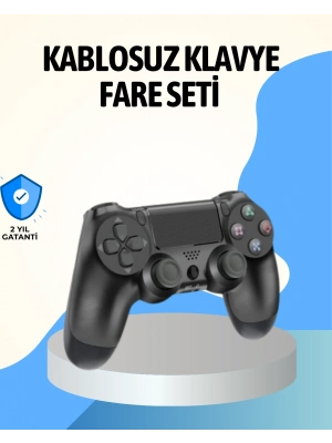 PS4 Uyumlu Kablosuz Oyun Kolu Ergonomik Çift Titreşimli