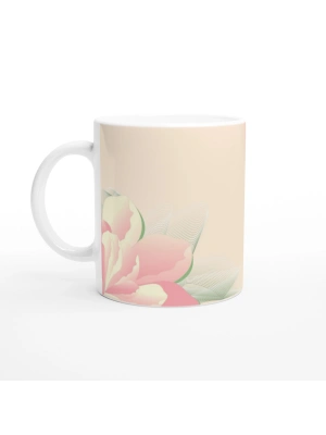 Pudra Zarafeti Dijital Çiçek Kupa