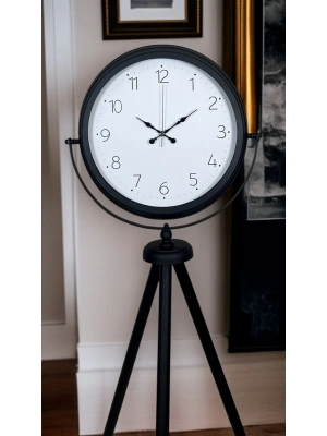 ® Pure Black Tripod Ayaklı Saat