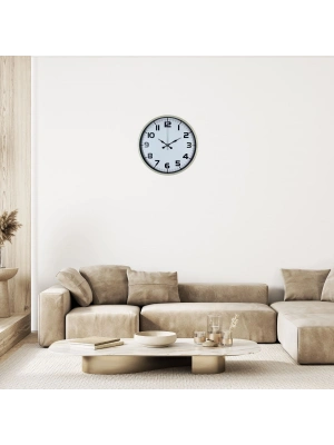 Pure Krem 36 Cm Klasik Duvar Saati