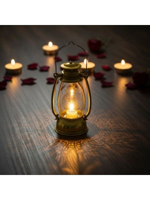 Ramazan Temalı Gold Gaz Lambası LED Işık