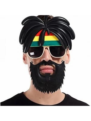 Rasta Peruklu Bob Marley Parti Gözlüğü