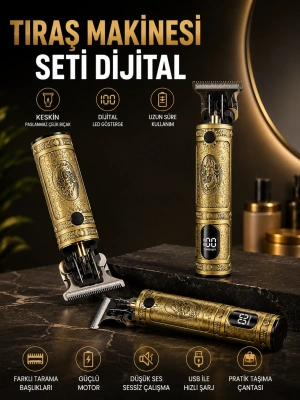 RD 378 Çizik Tıraş Makinesi Seti Dijital