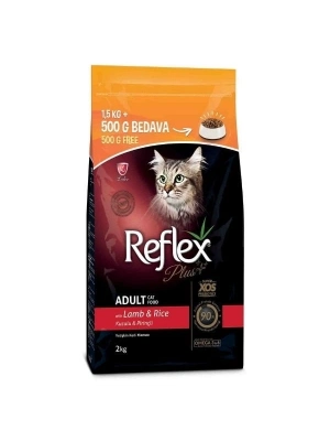 Reflex Plus Adult Kuzu ve Pirinçli Yetişkin Kedi Maması 1.5+500 Gr Hediyeli