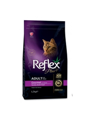 Reflex Plus Gourmet Tavuklu Yetişkin Kedi Maması 1.5 Kg
