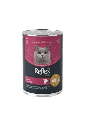 Reflex Plus Jöle İçinde Kuzu Etli Yetişkin Konserve Kedi Maması 1 Adet 400 Gr