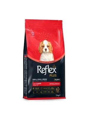 Reflex Plus Kuzu Etli Mini ve Küçük Irk Yavru Köpek Maması 3 Kg