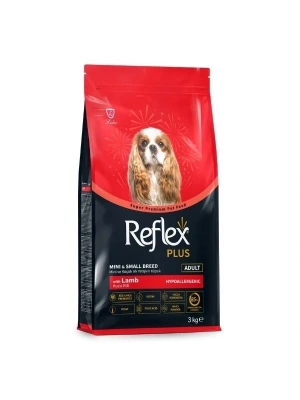 Reflex Plus Kuzu Etli Mini ve Küçük Irk Yetişkin Köpek Maması 3 Kg