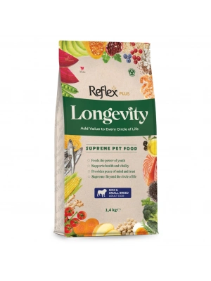 Reflex Plus Longevity Hipoalerjenik Mini ve Küçük Irk Yetişkin Köpek Maması 1,4kg