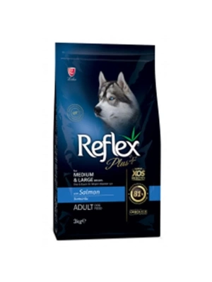 Reflex Plus Somonlu Orta ve Büyük Irk Yetişkin Köpek Maması 3 Kg