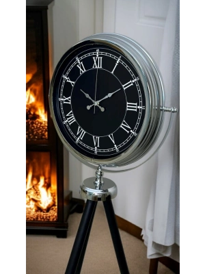 ® Regal Krom Tripod Ayaklı Saat