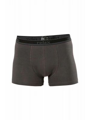 Relax Pamuklu Esnek Erkek Boxer Füme - 1268A