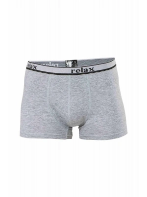 Relax Pamuklu Esnek Erkek Boxer Gri - 1268A