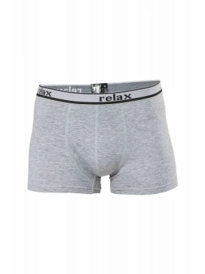 Relax Pamuklu Esnek Erkek Boxer Gri - 1268A