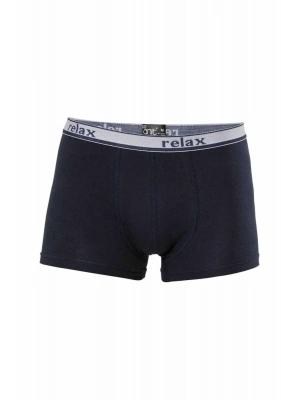 Relax Pamuklu Esnek Erkek Boxer Lacivert - 1268A