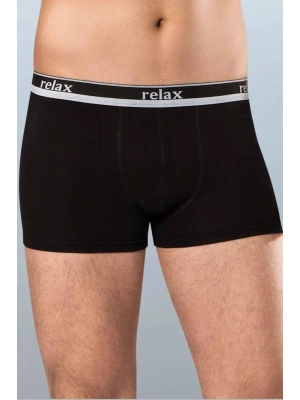 Relax Pamuklu Esnek Erkek Boxer Siyah - 1268A