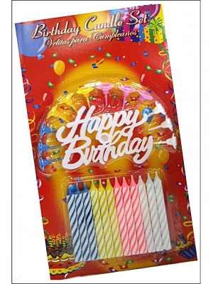 Rengarenk Happy Birthday Doğum Günü Mumları