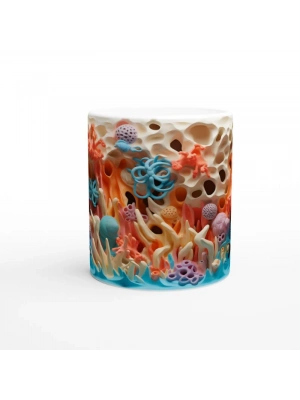 Renk Cümbüşü Mercan Resifi Kupa Bardak