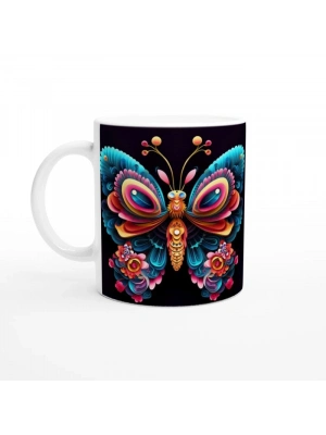 Renk Patlaması Kelebek Kupa Bardak