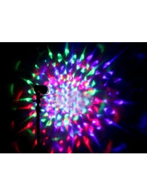 Renkli Led Döner Başlıklı Disko Ampulü