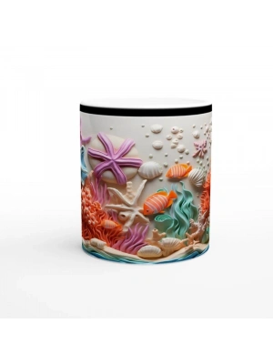 Renkli Mercan Bahçesi Kupa Bardak