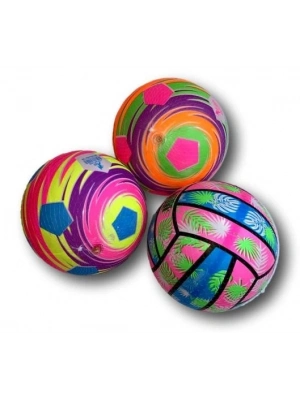 RENKLI PLASTIK TOP YILDIZLI-CIZGILI-3425