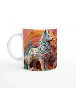 Renkli Rüyaların Kurdu Baskılı Kupa Bardak