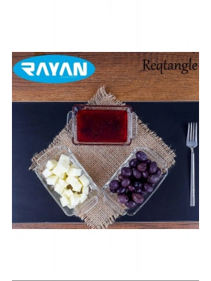 Reqtangle Tekli Dikdörtgen Cam Kahvaltılık Royaleks-81484