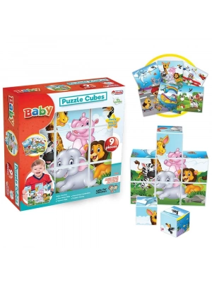 ® Resimli Küpler 9 Parça  Bebek Aktivite Oyun Seti