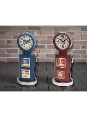 Retro Benzin Pompası Tasarımlı Masaüstü Saat