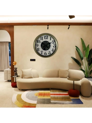 ® Retro Prime Classic 60 Cm Çarklı Duvar Saati