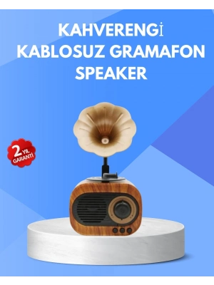 Retro Tasarımlı Mini Bluetooth Hoparlör ve FM Radyo Çoklu Medya