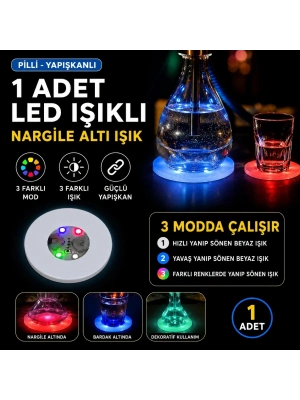 RGB LED Nargile Altı Işık 1 Adet